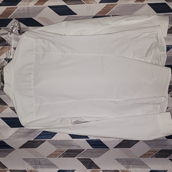 Express White Button-Up Shirt - Picture 3 of 3